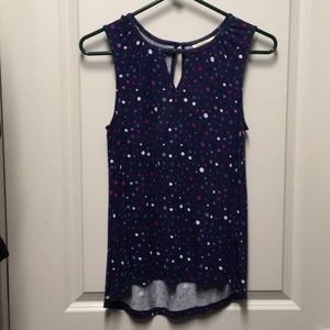 Polka dot keyhole top from ModCloth S